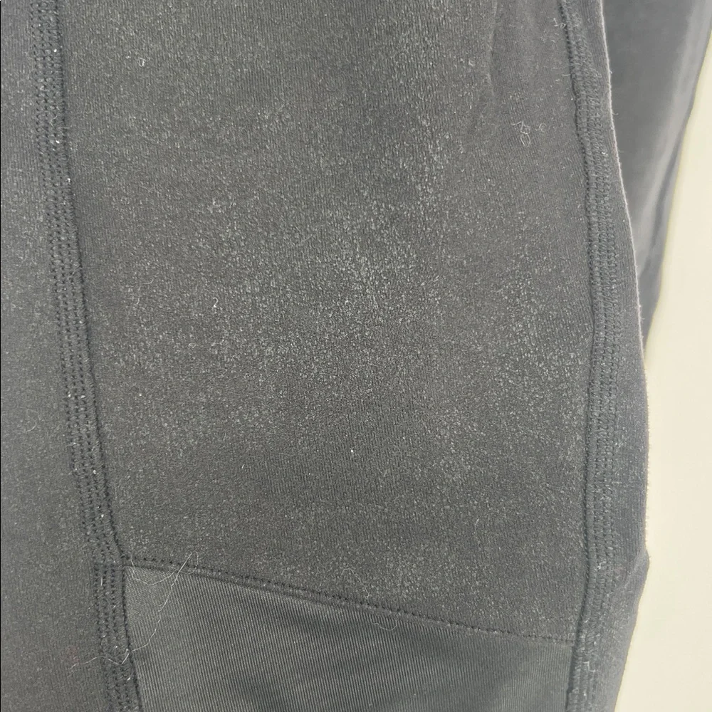Alo Yoga High Waisted Moto Leggings Black SizeSmall Faux Leather Mesh Panels